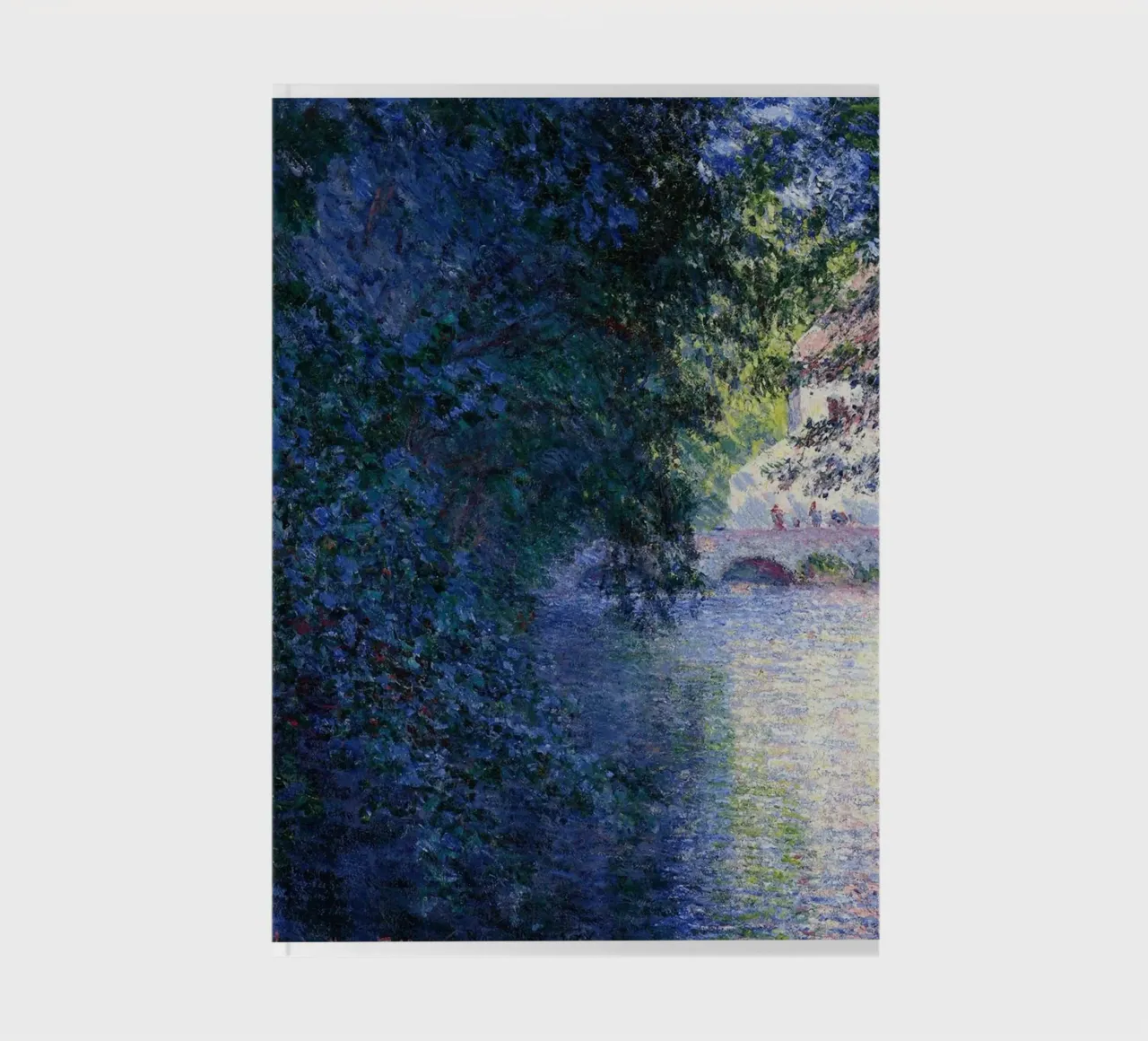 Monet Lake Abstract notebook by KOOL STORE