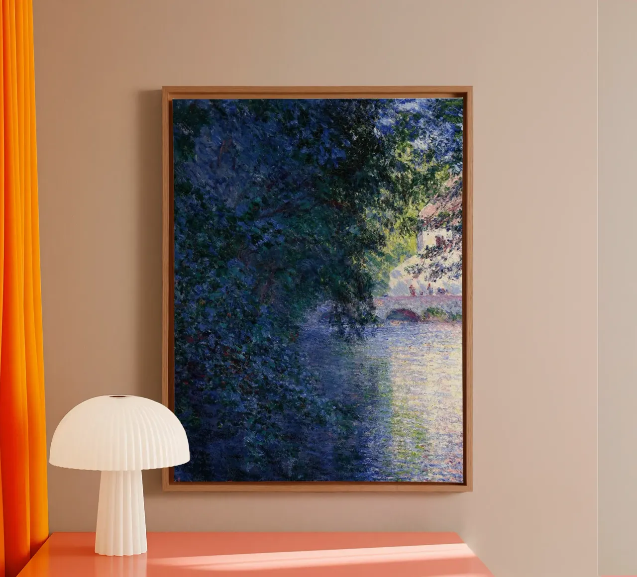 Monet Meer Abstract canvas van KOOL STORE