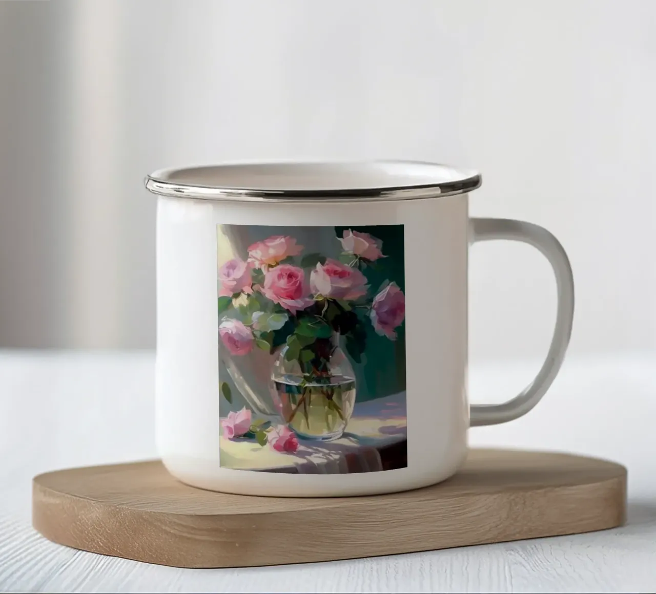 Vaso di fiori Mone tazza in smalto da KOOL STORE