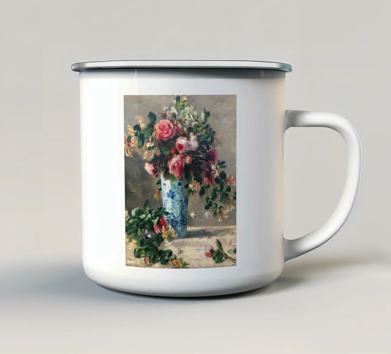 La rosa di Monet tazza in smalto da KOOL STORE