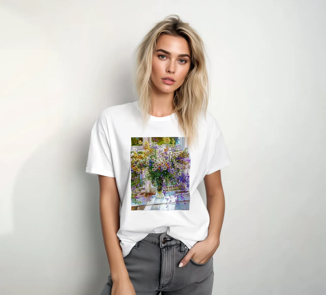 I fiori viola di Monet t-shirt da KOOL STORE