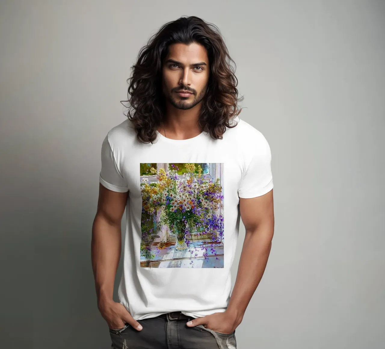 I fiori viola di Monet t-shirt da KOOL STORE