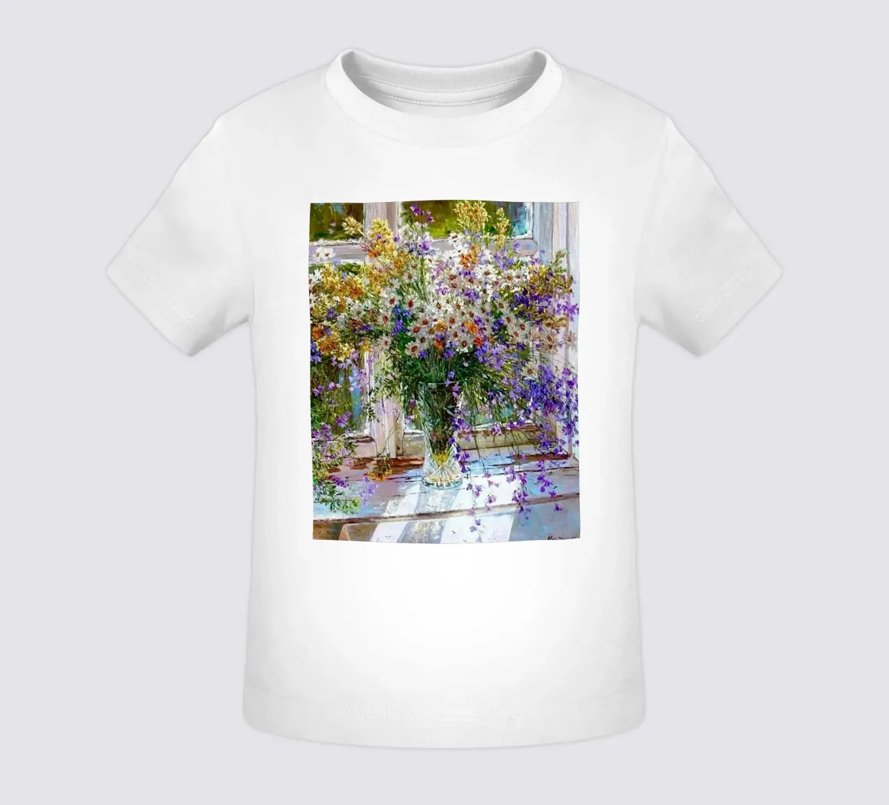 I fiori viola di Monet maglietta neonato da KOOL STORE