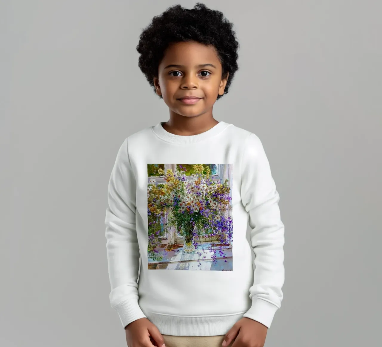 I fiori viola di Monet felpa bambino da KOOL STORE