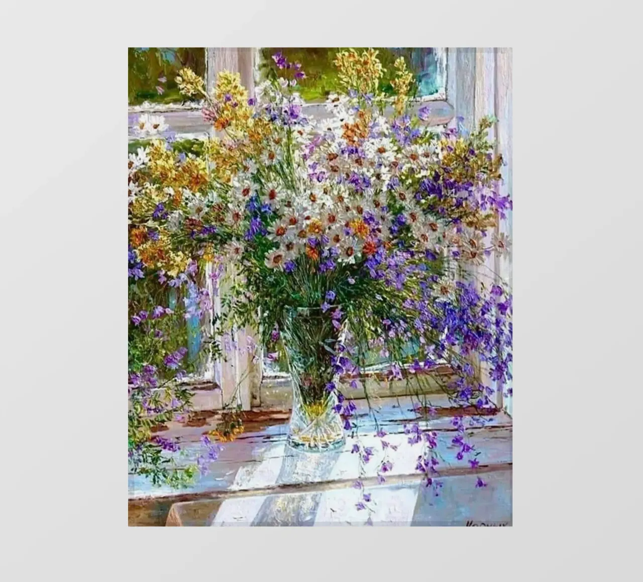 I fiori viola di Monet pellicola backlit da KOOL STORE