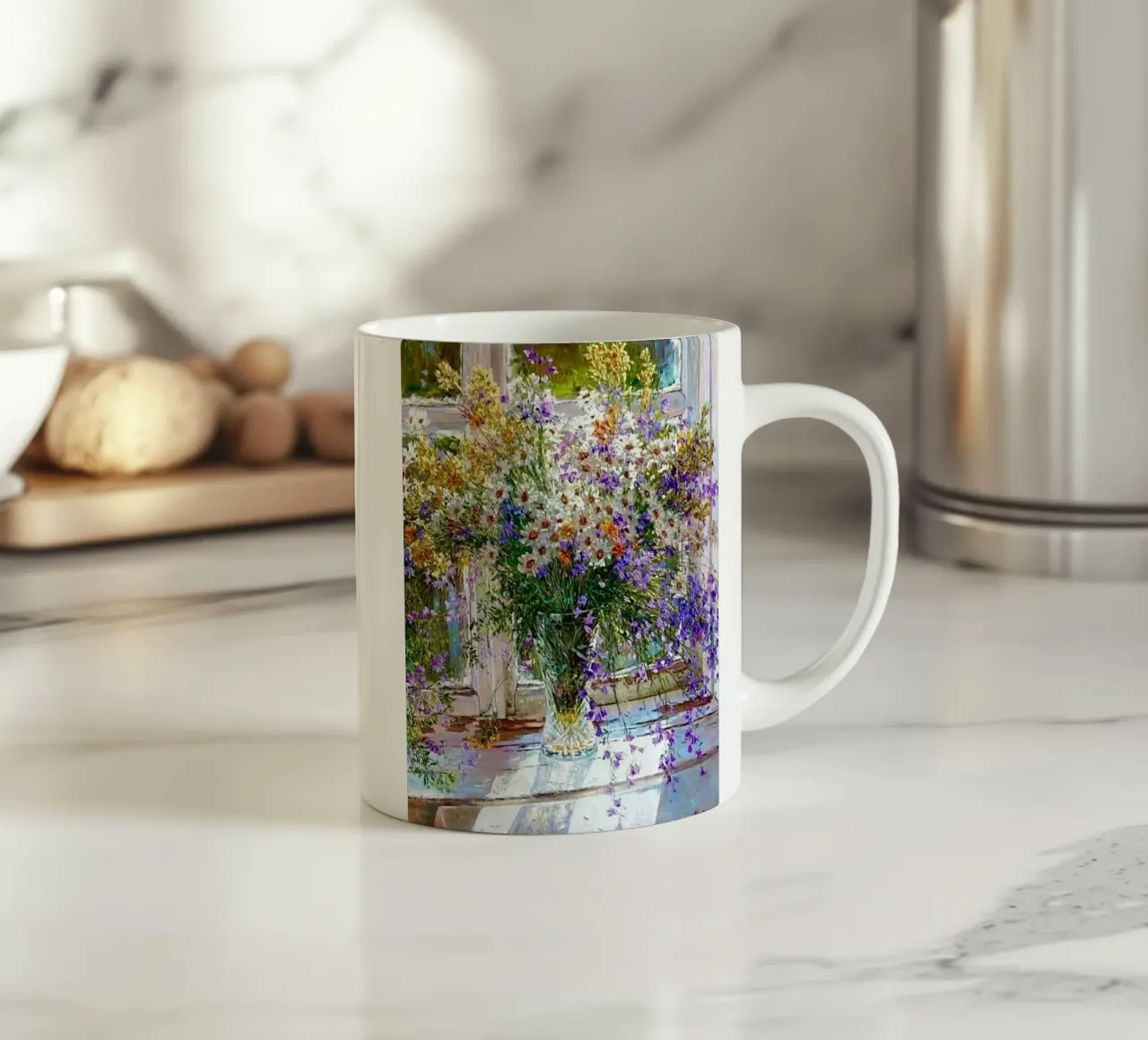 I fiori viola di Monet tazza in ceramica da KOOL STORE