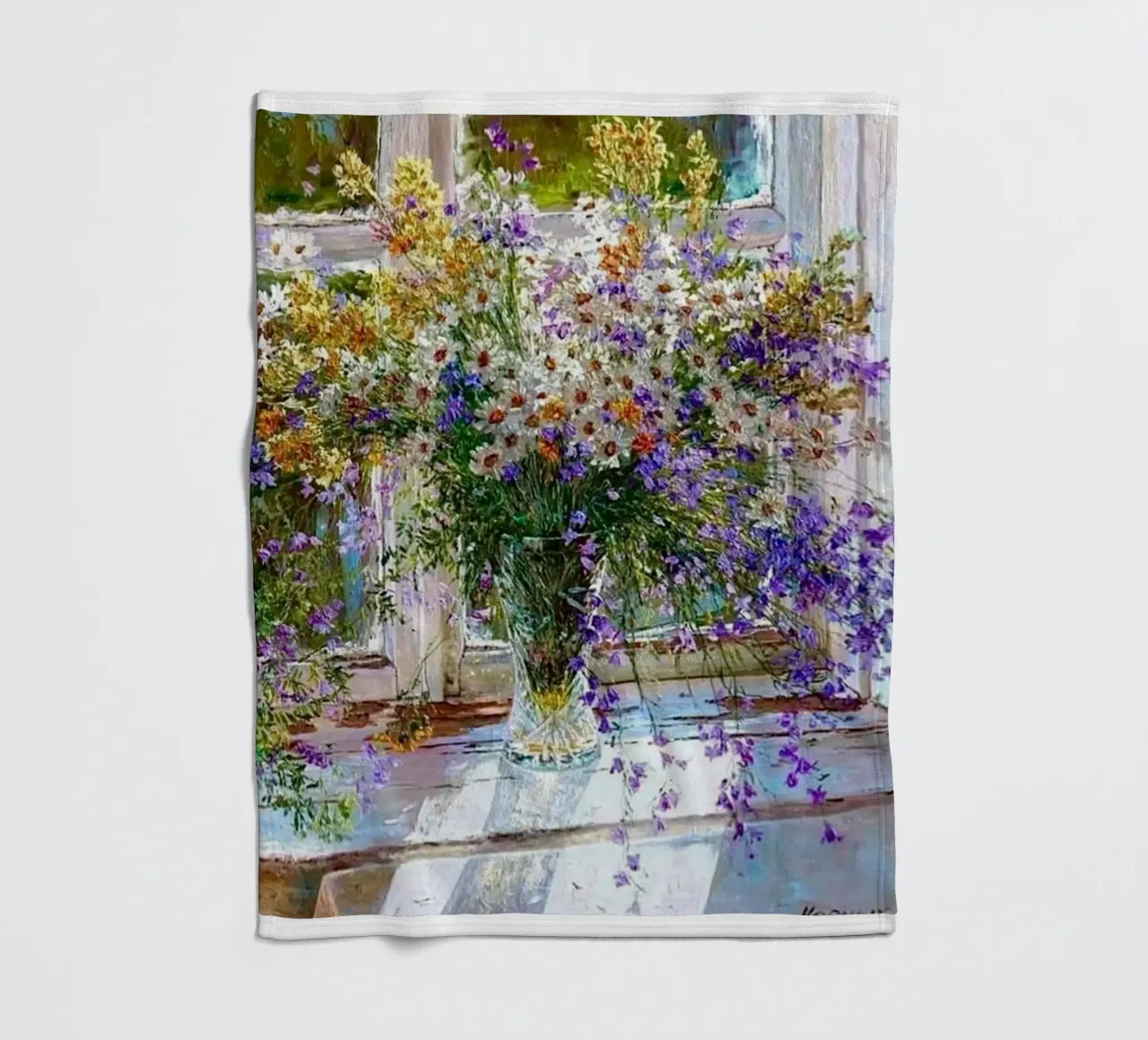 I fiori viola di Monet coperta in pile da KOOL STORE