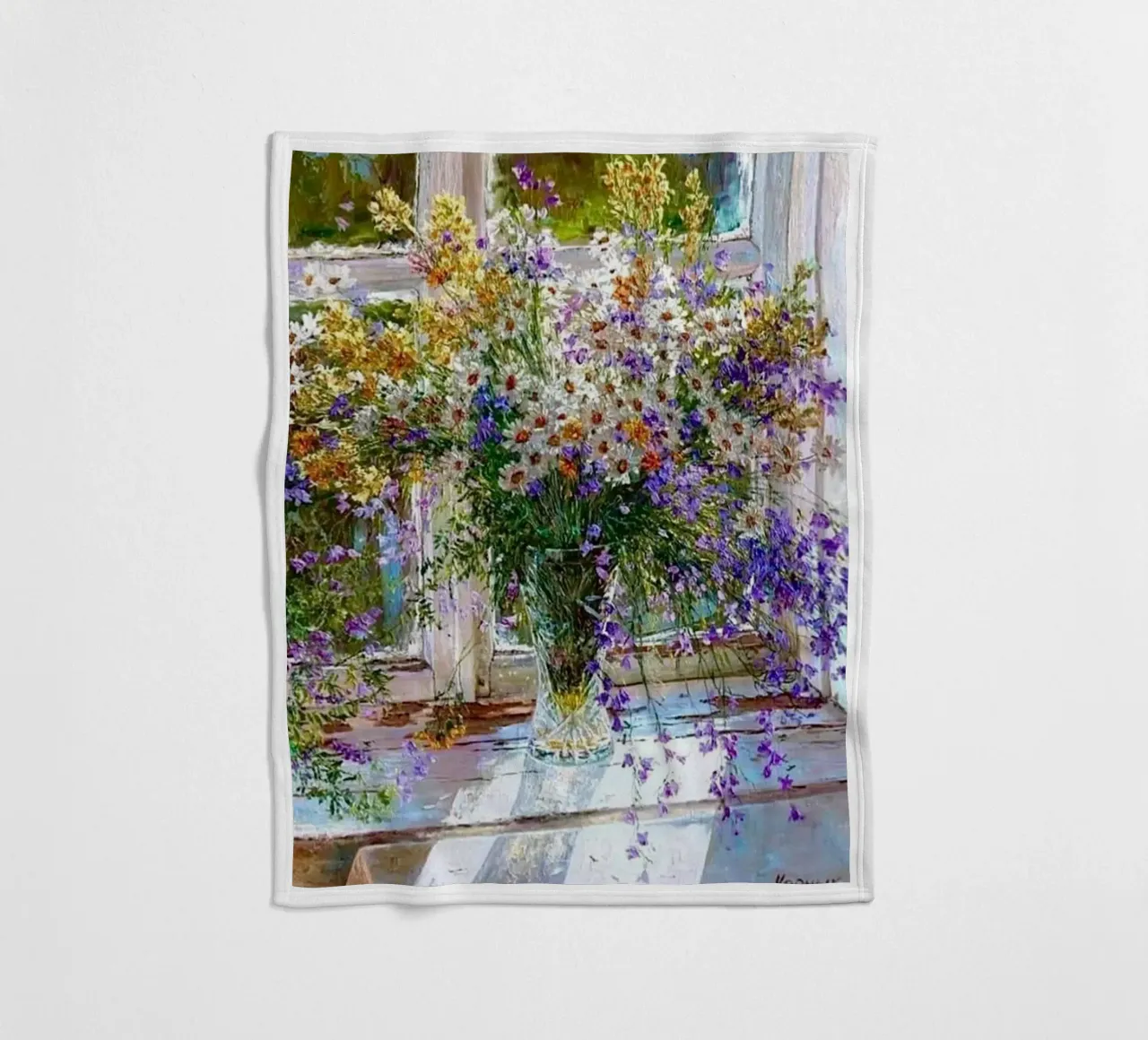 I fiori viola di Monet coperta in pile da KOOL STORE