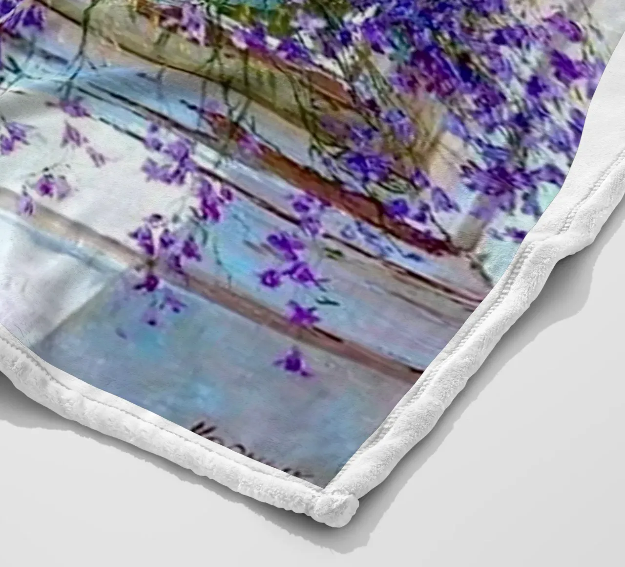 I fiori viola di Monet coperta in pile da KOOL STORE