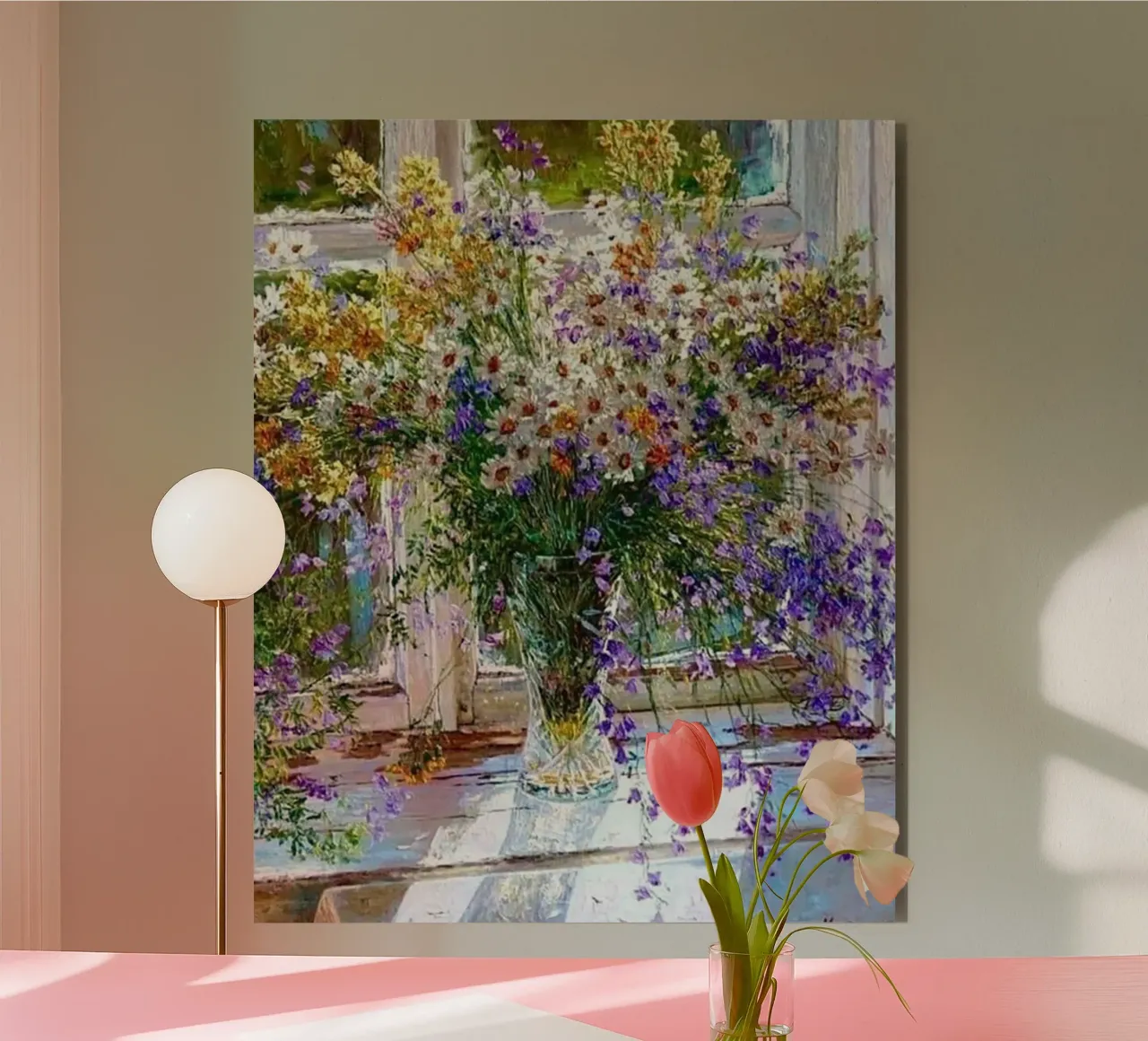I fiori viola di Monet alluminio dibond da KOOL STORE