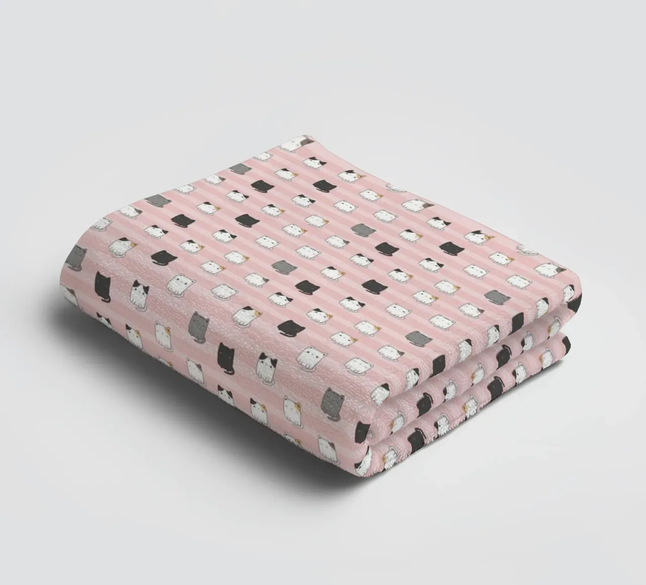 Kitten children's pattern towel by The joy of home