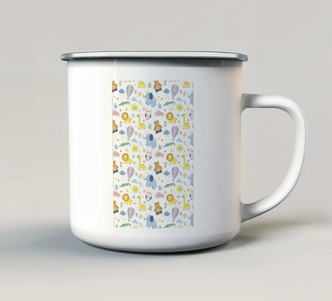 Modello di animale per bambini tazza in smalto da The joy of home