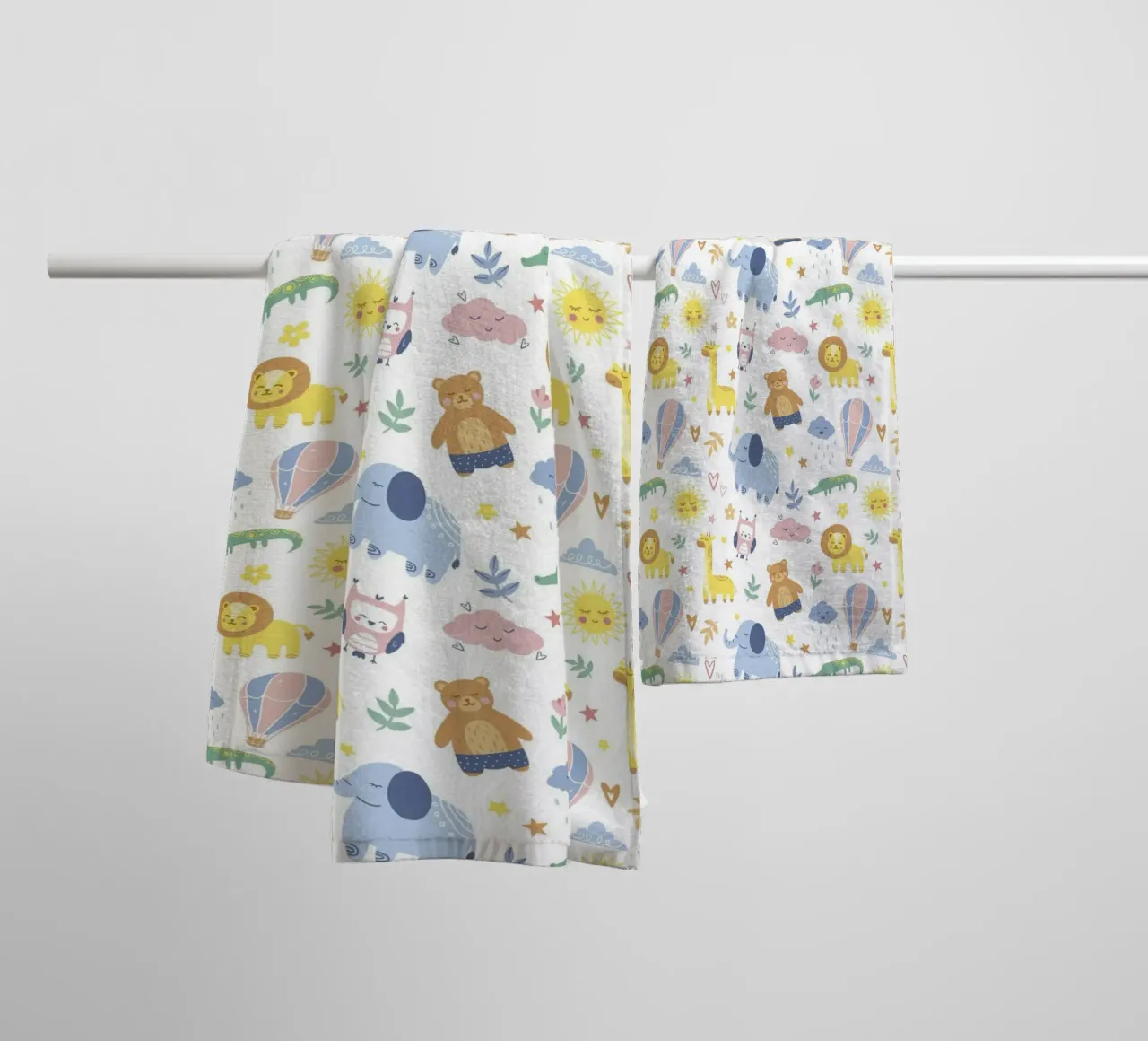 Modello di animale per bambini asciugamano da bagno da The joy of home