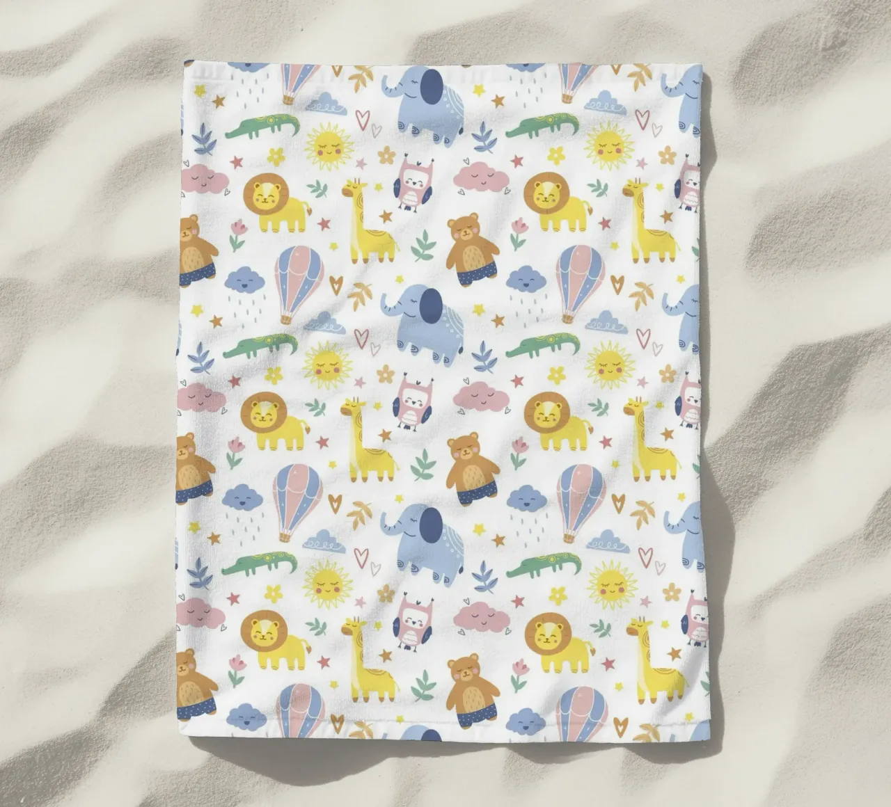 Modello di animale per bambini telo mare da The joy of home
