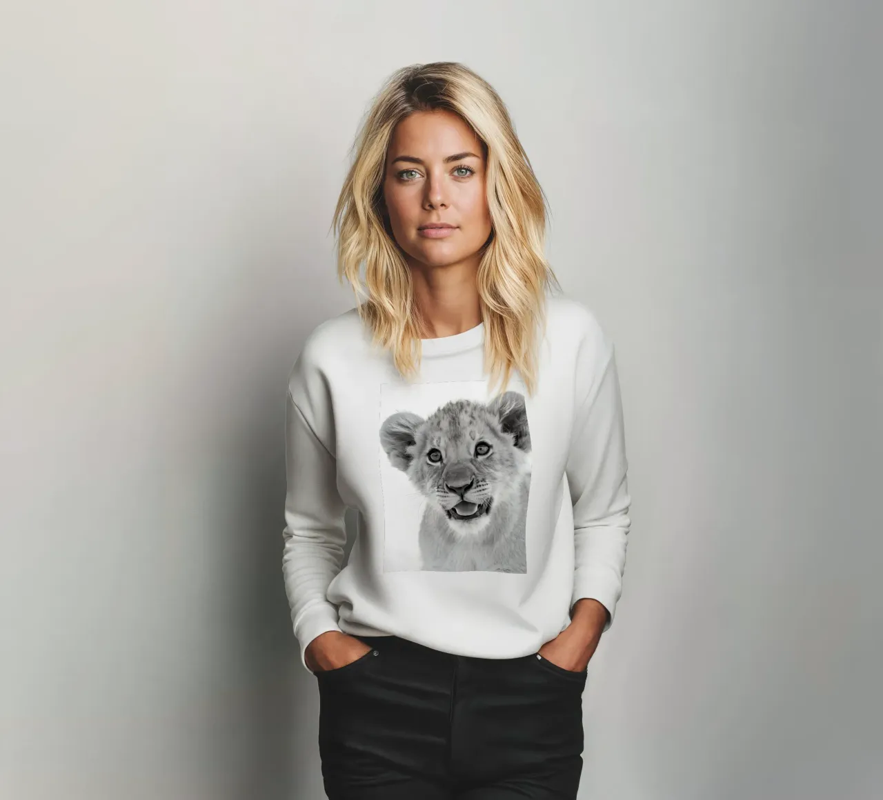 Jonge leeuw sweatshirt van 🎁 NOBELART