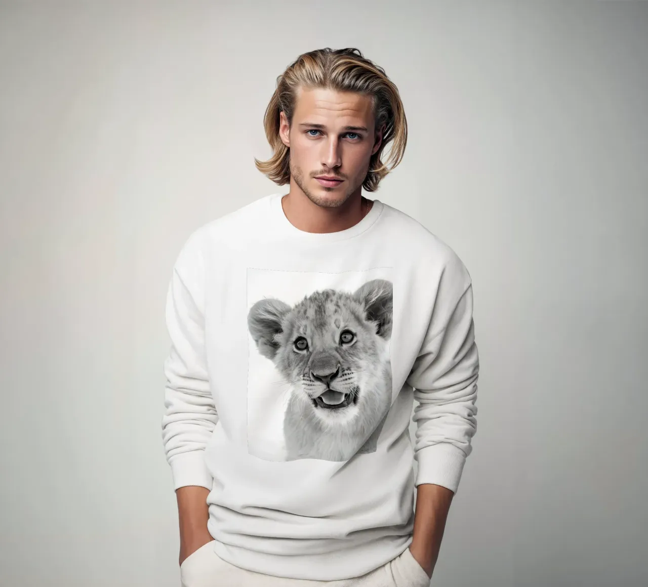 Jonge leeuw sweatshirt van 🎁 NOBELART