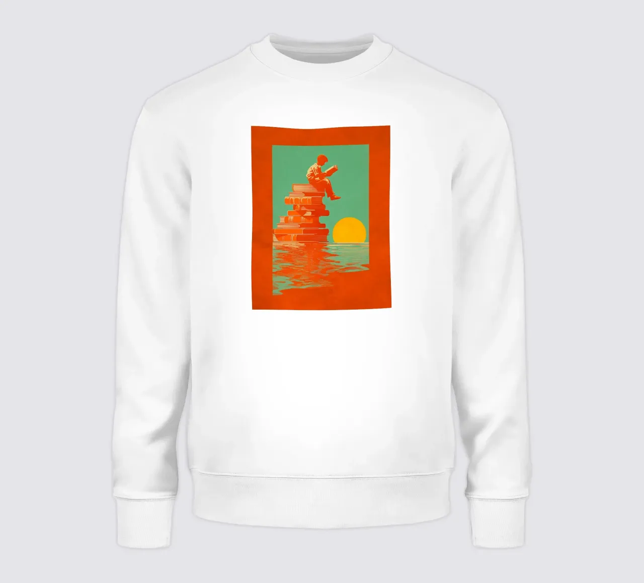 Reading Boy N0 02 sudadera de lazydaypaper