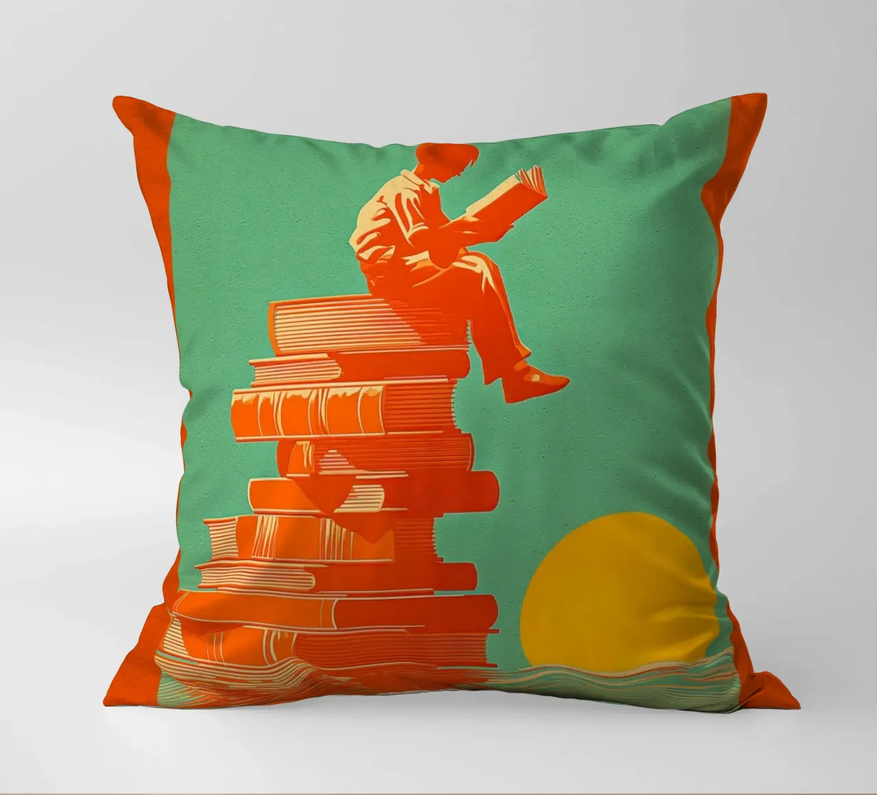 Reading Boy N0 02 cuscino da lazydaypaper