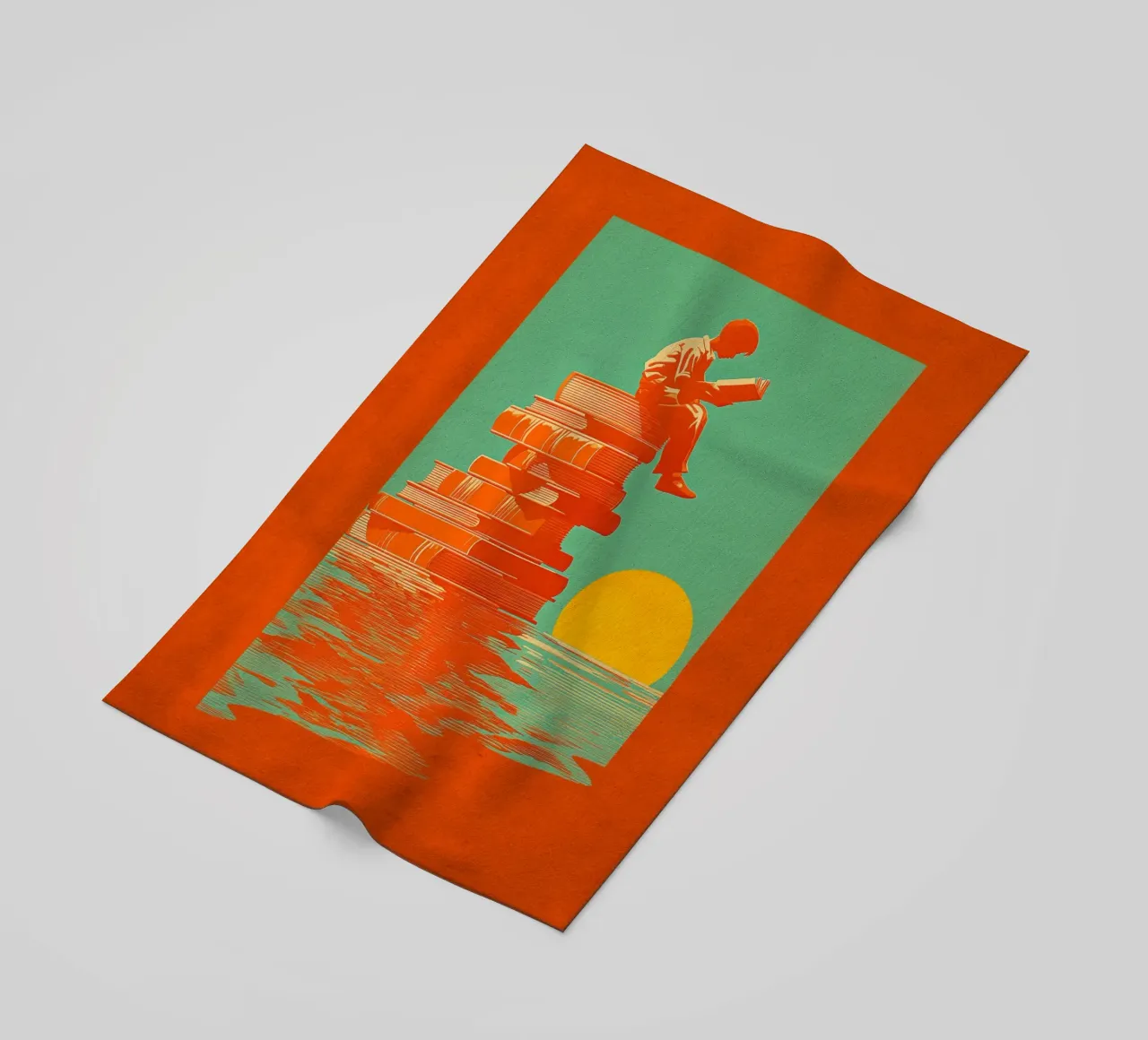 Reading Boy N0 02 telo mare da lazydaypaper