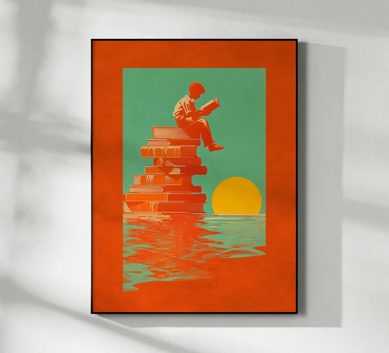 Reading Boy N0 02 plexiglass da lazydaypaper