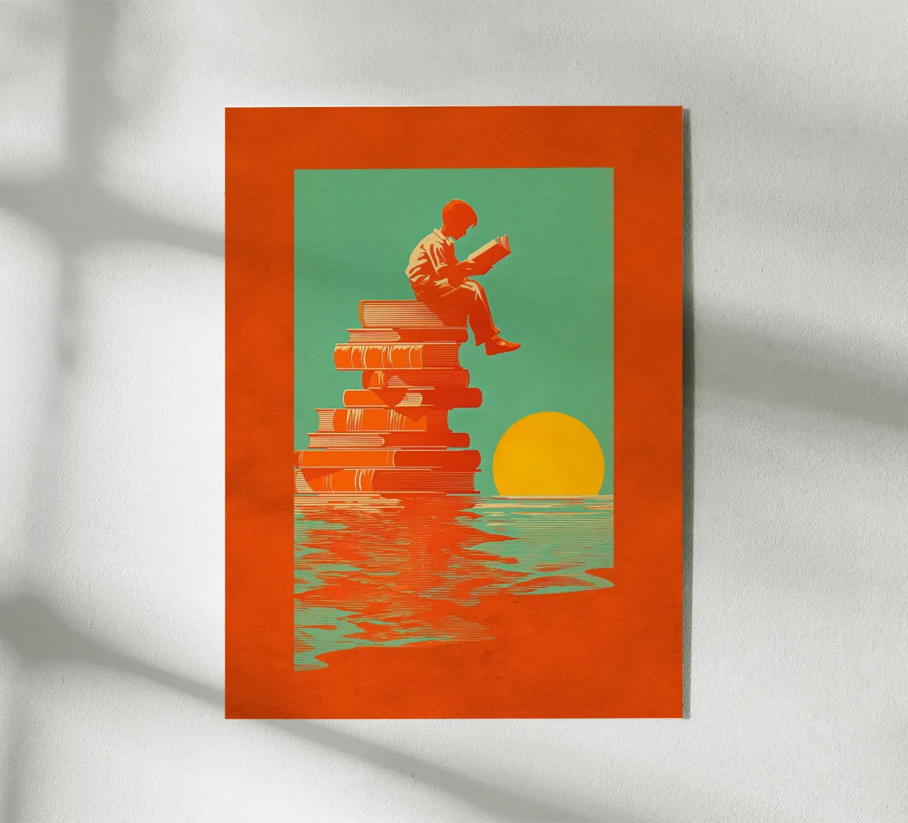 Reading Boy N0 02 plexiglass da lazydaypaper