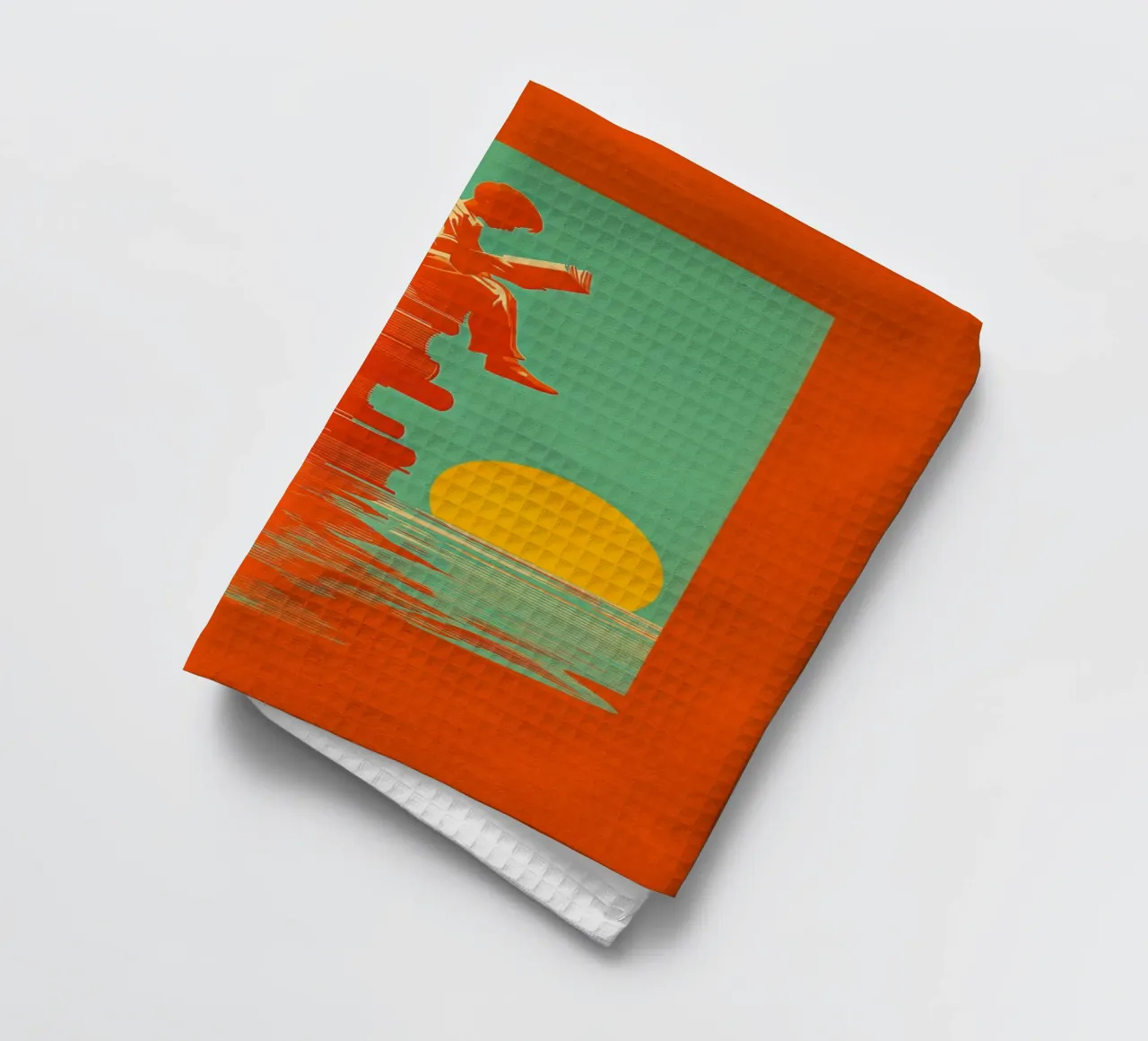 Reading Boy N0 02 torchon de lazydaypaper