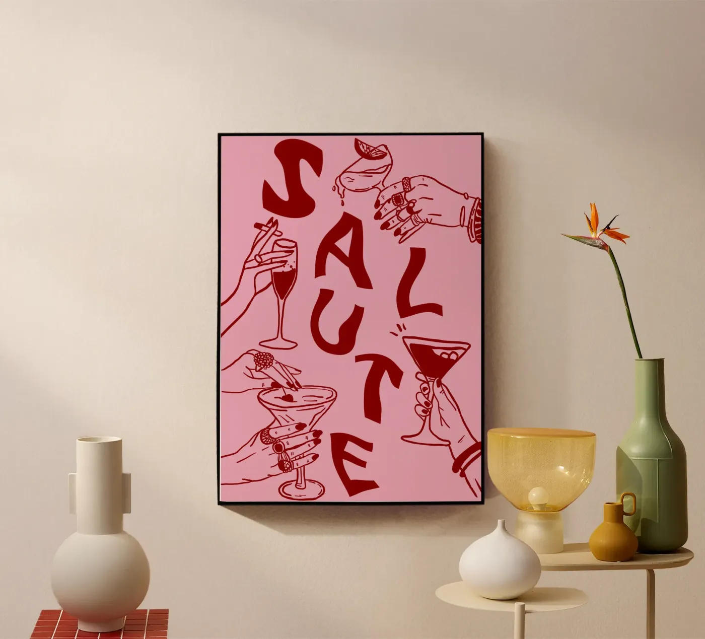 Salute ll Acryl-Glas von Happy Star Club