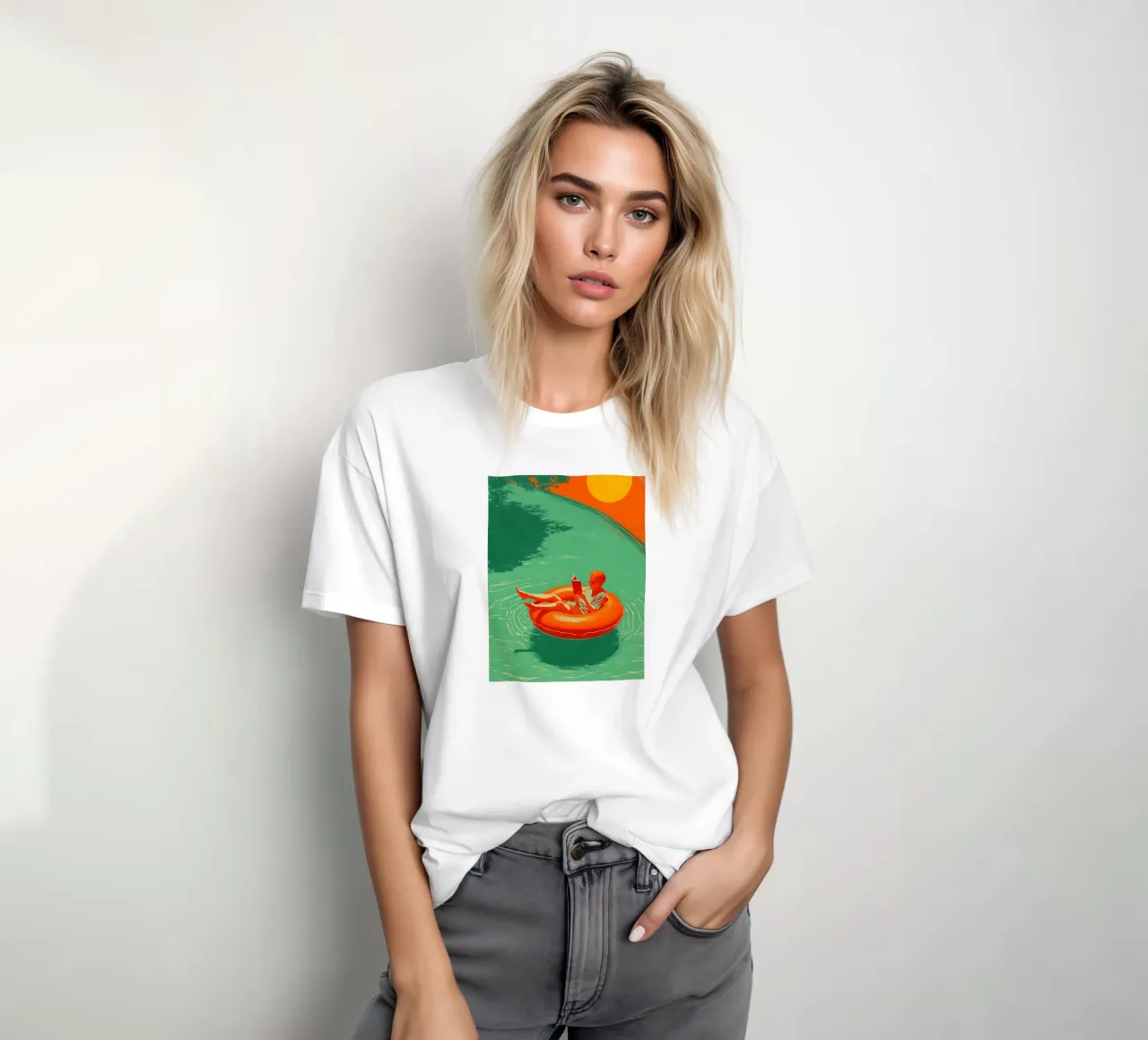 Reading Boy No 03 t-shirt da lazydaypaper