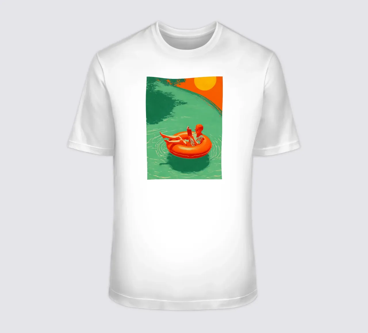 Reading Boy No 03 t-shirt da lazydaypaper