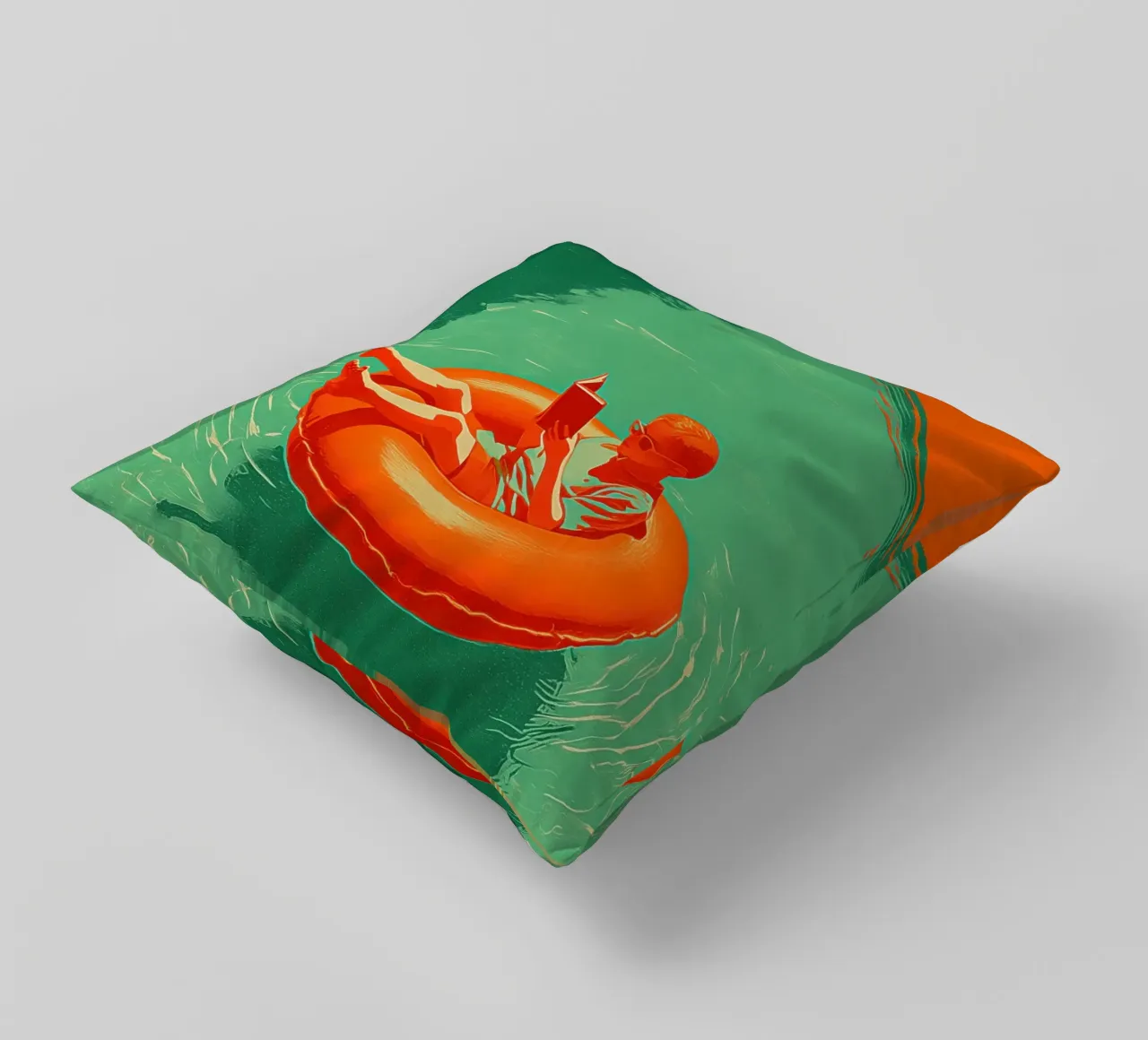 Reading Boy No 03 cuscino da lazydaypaper