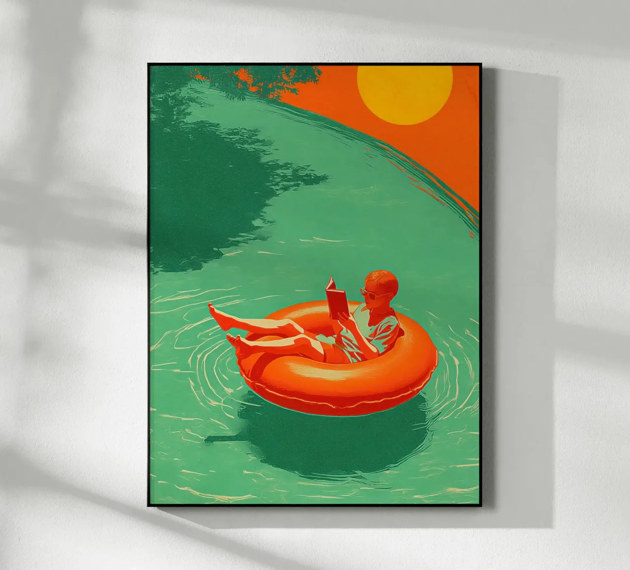 Reading Boy No 03 plexiglass da lazydaypaper