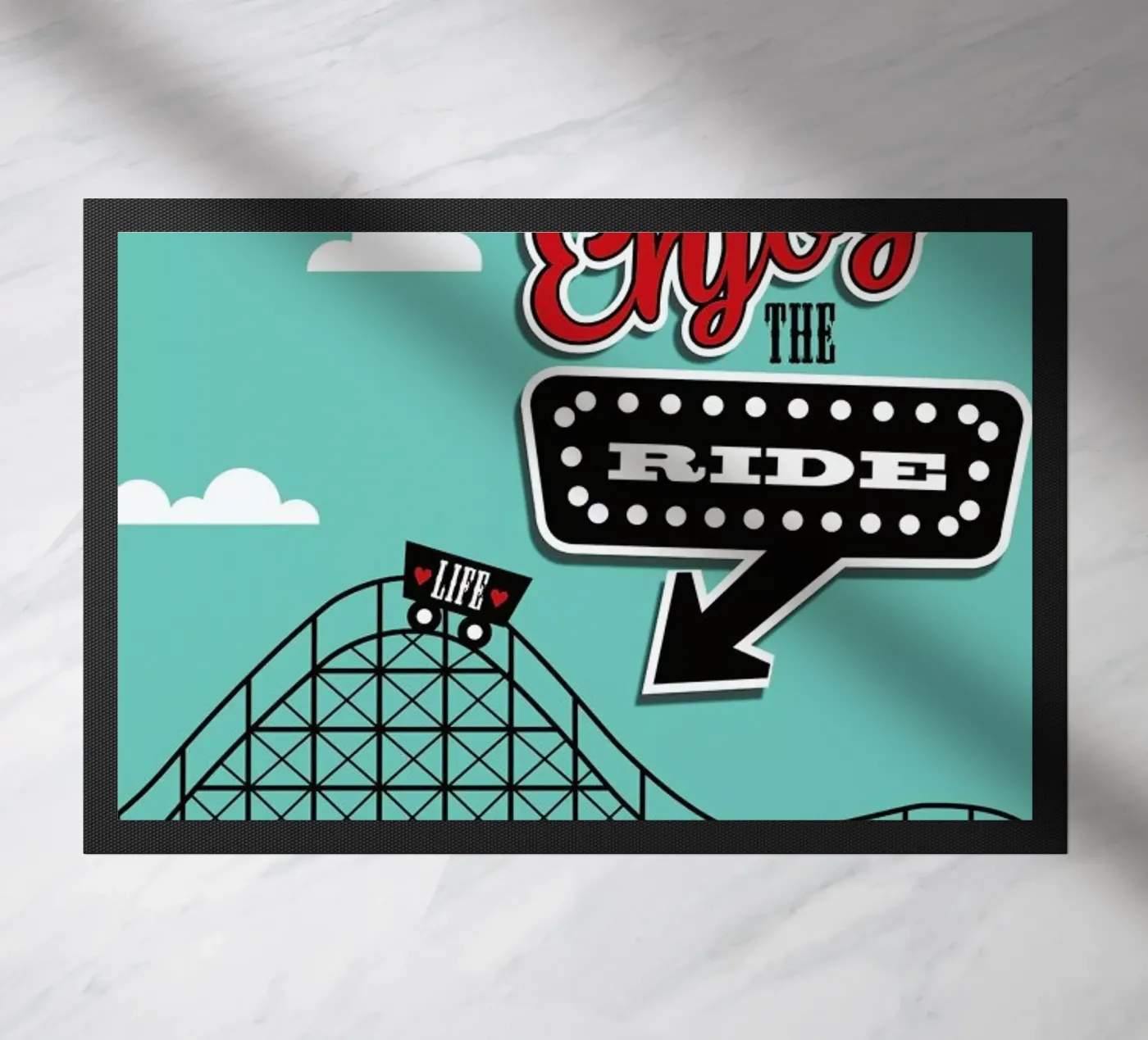 Enjoy deurmat van Trabolt Design