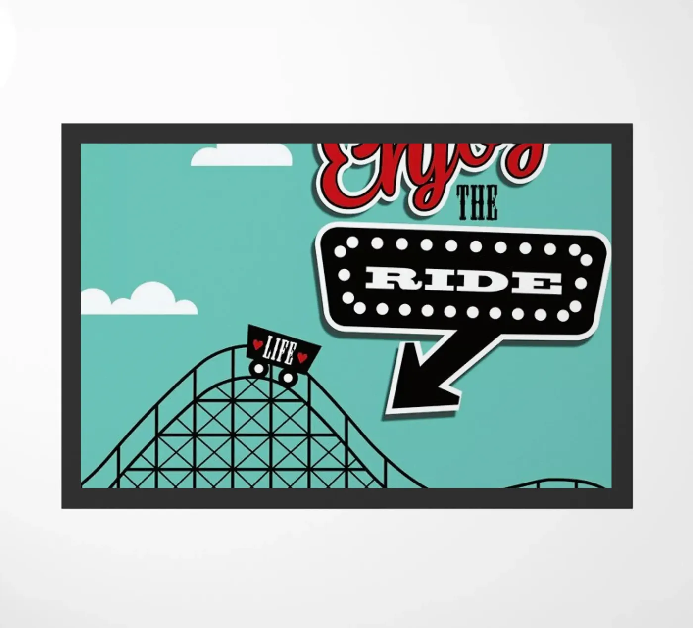 Enjoy deurmat van Trabolt Design