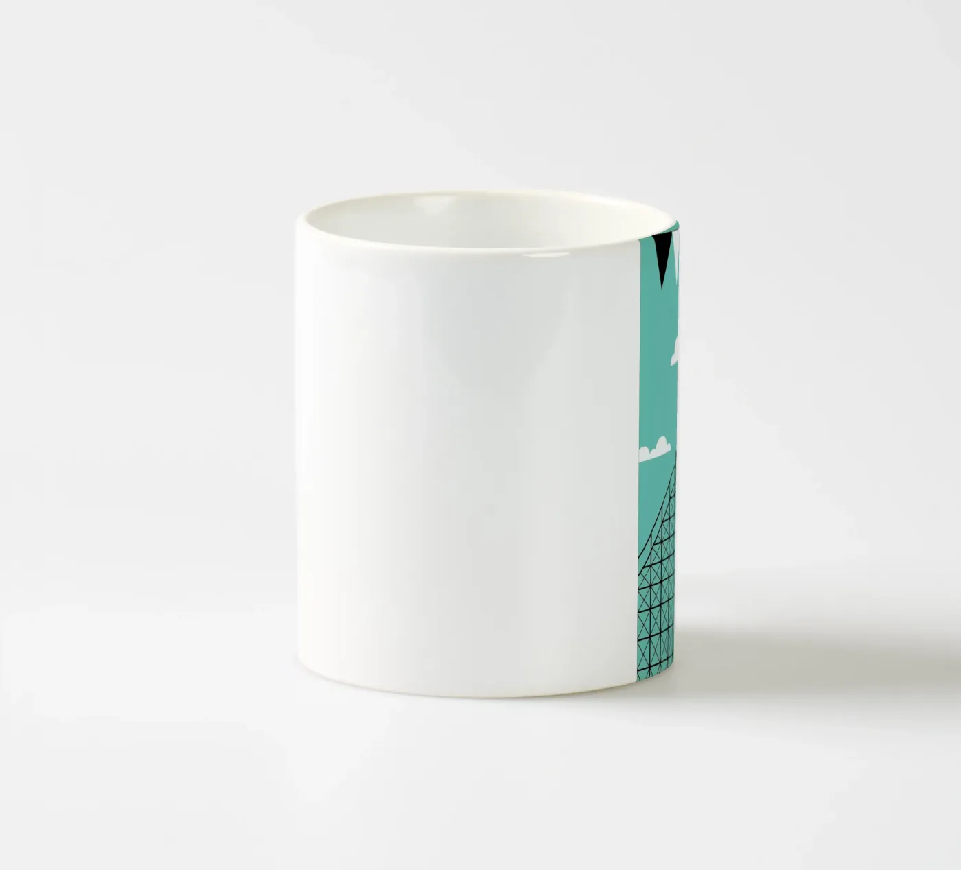 Enjoy ceramic mug by Trabolt Design