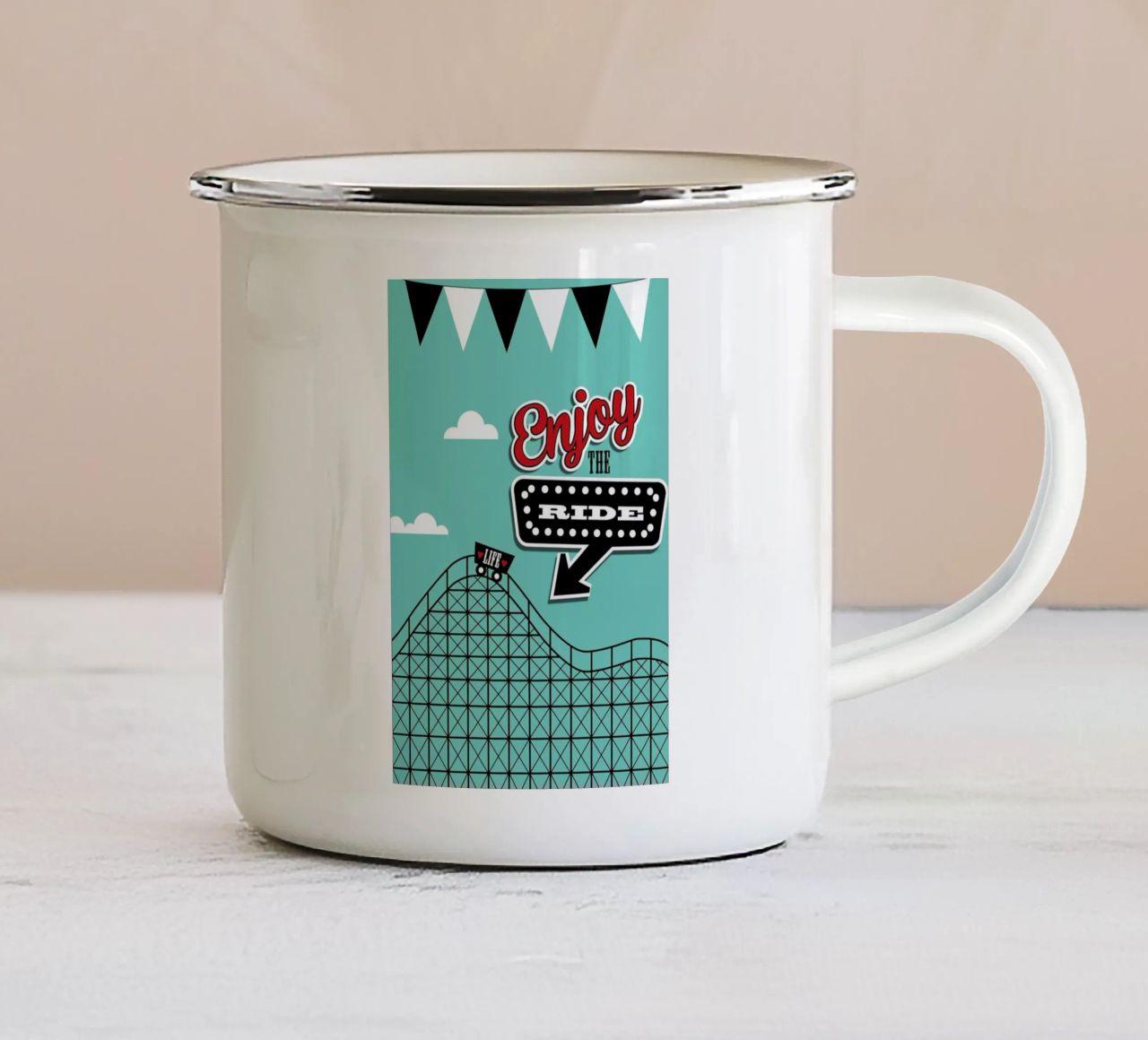 Enjoy tazza in smalto da Trabolt Design