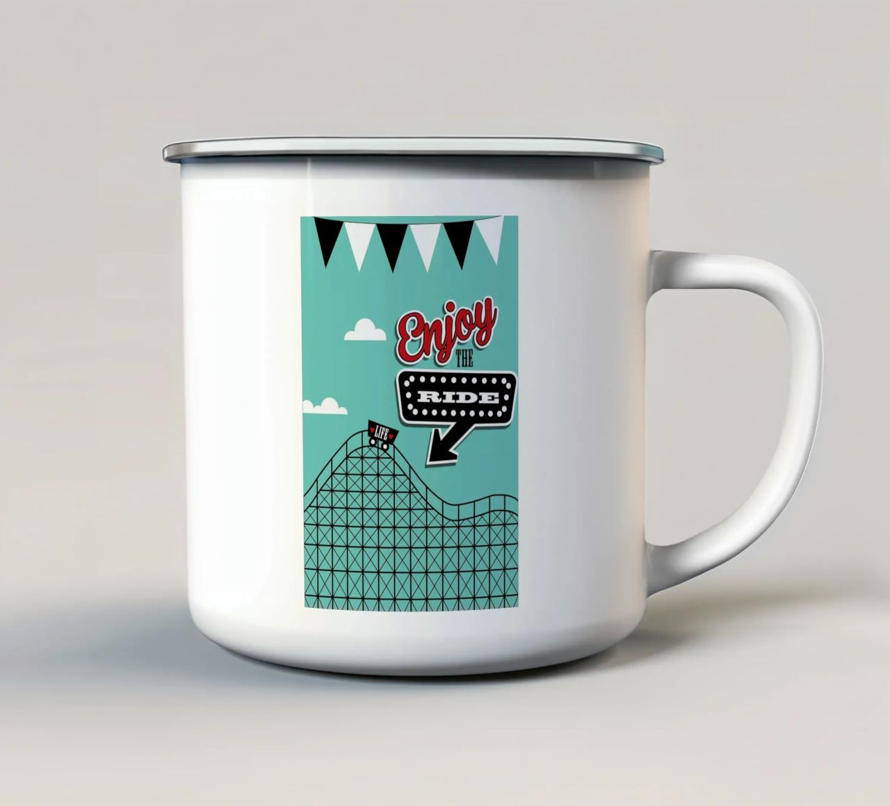 Enjoy tazza in smalto da Trabolt Design