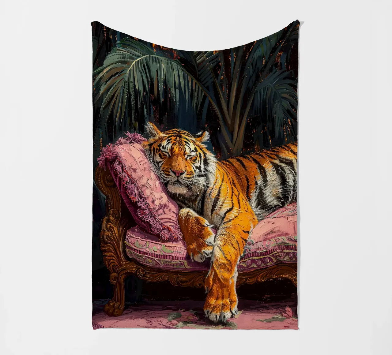 Olio botanico rilassante Tiger Jungle Sleep Sofa coperta in pile da Euphoria Theresa