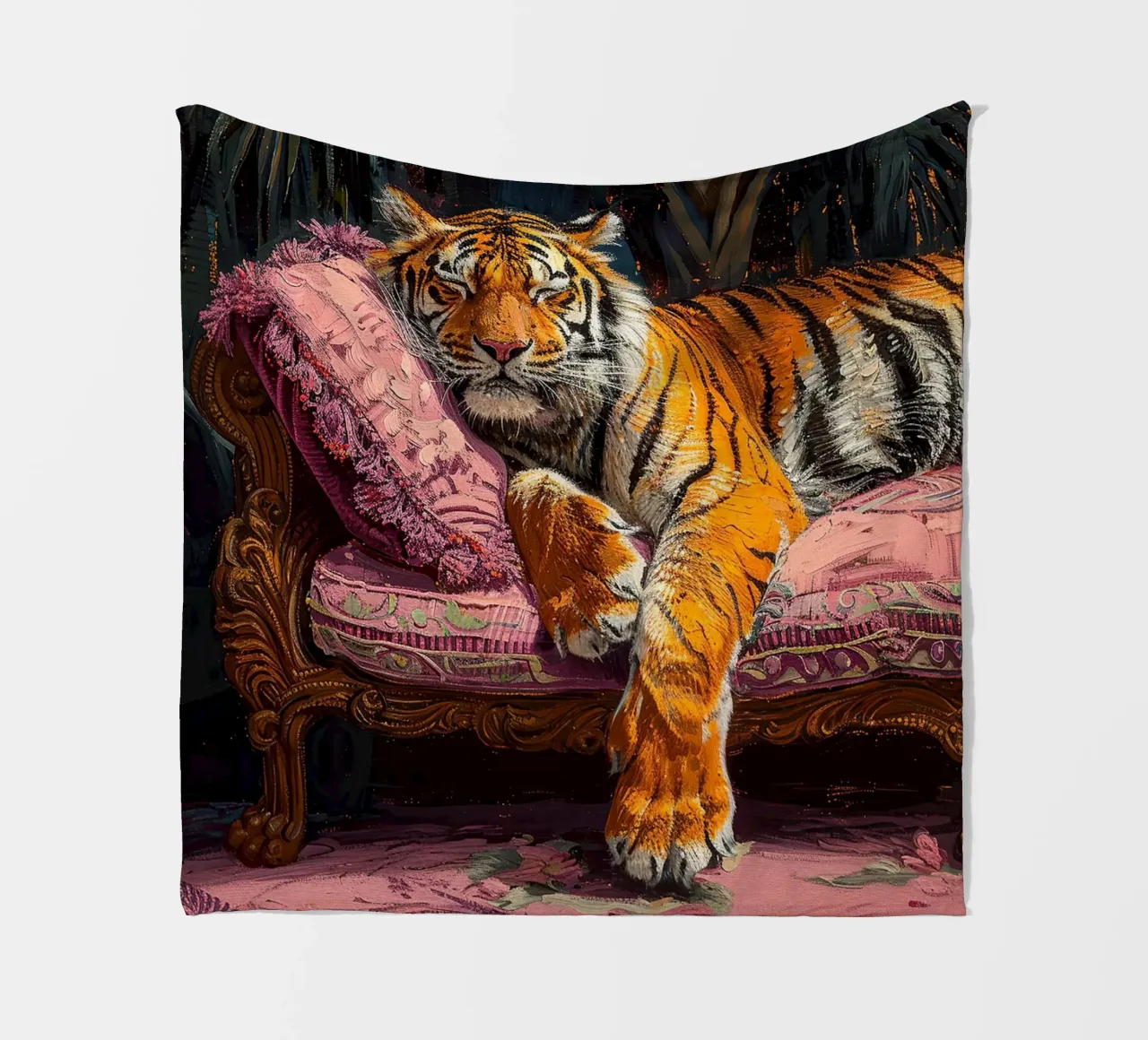 Olio botanico rilassante Tiger Jungle Sleep Sofa coperta in pile da Euphoria Theresa