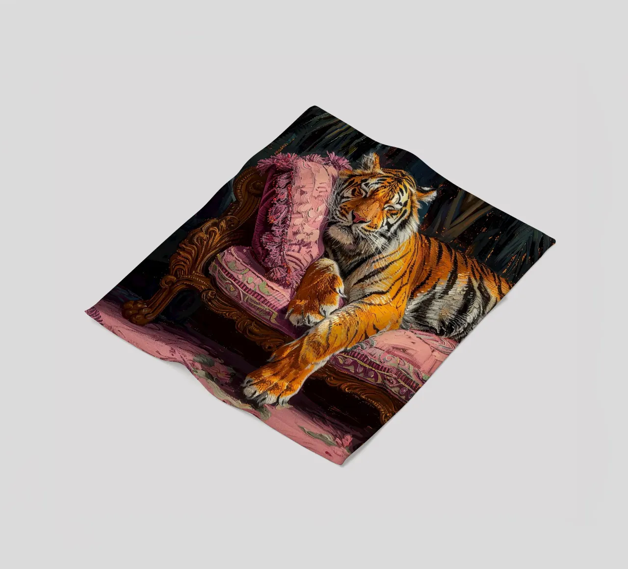 Olio botanico rilassante Tiger Jungle Sleep Sofa coperta in pile da Euphoria Theresa