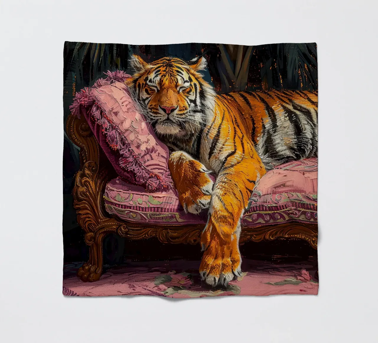 Olio botanico rilassante Tiger Jungle Sleep Sofa coperta in pile da Euphoria Theresa
