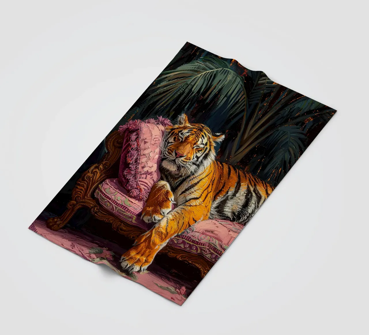 Olio botanico rilassante Tiger Jungle Sleep Sofa coperta in pile da Euphoria Theresa