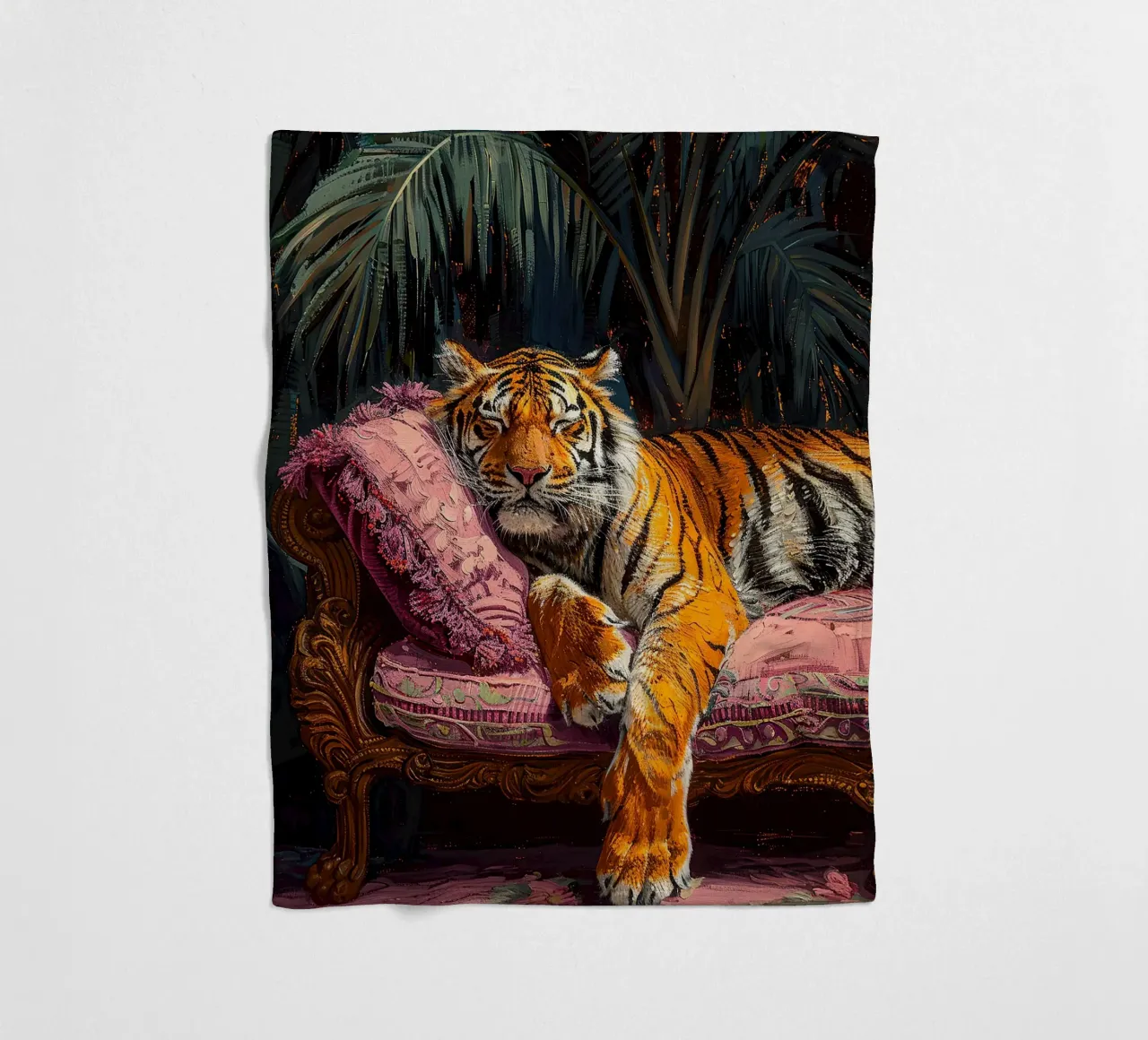 Olio botanico rilassante Tiger Jungle Sleep Sofa coperta in pile da Euphoria Theresa