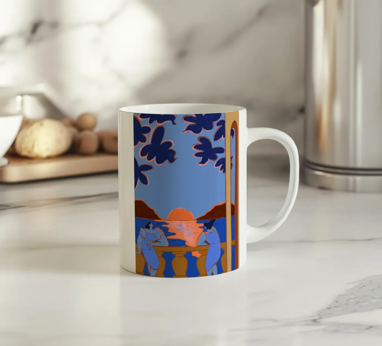 Conversazione al crepuscolo tazza in ceramica da Arty Guava