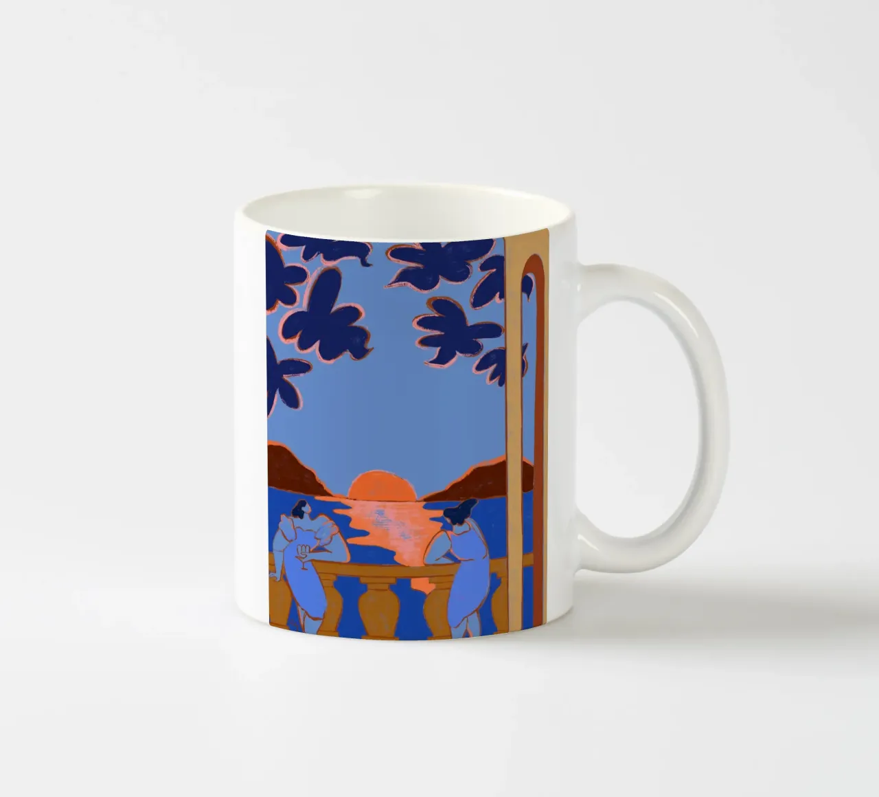 Conversazione al crepuscolo tazza in ceramica da Arty Guava