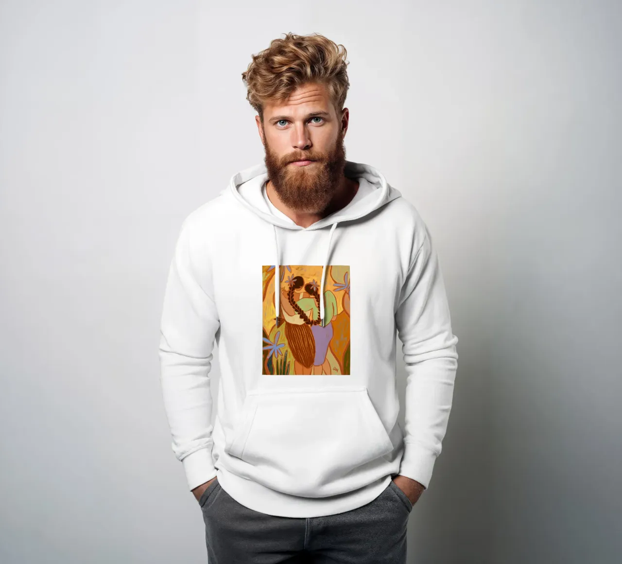 Appoggiarsi alla sua spalla felpa con cappuccio da Arty Guava