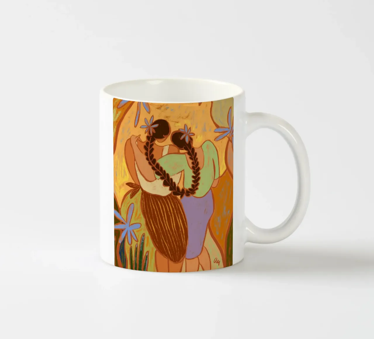 Appoggiarsi alla sua spalla tazza in ceramica da Arty Guava