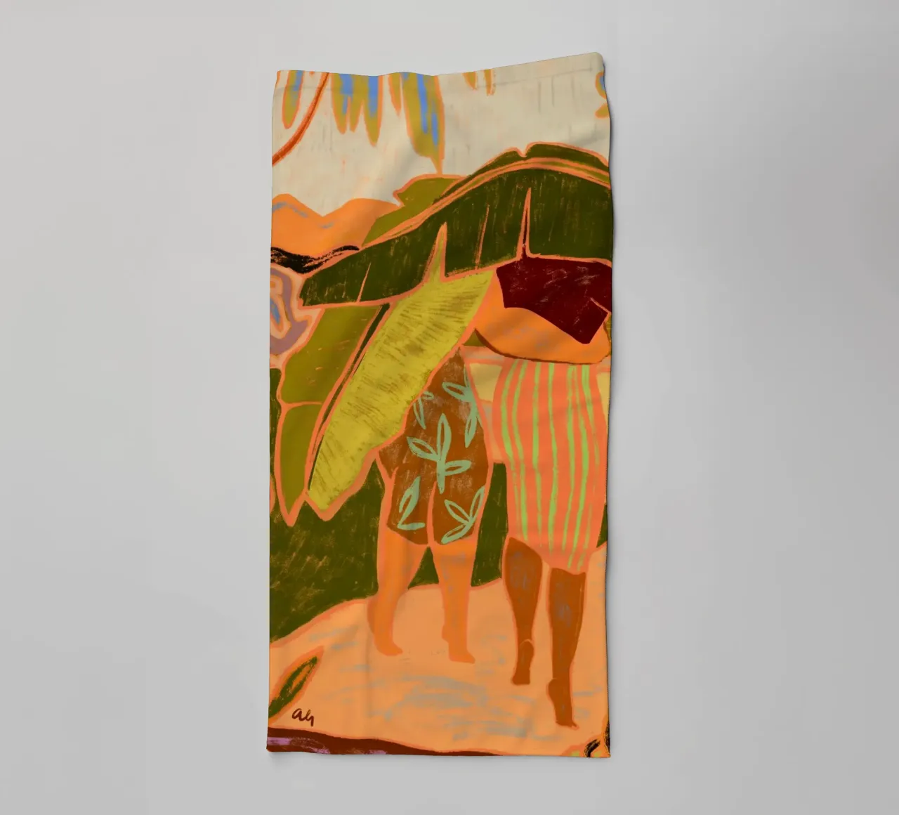 Under her Shade towel by Arty Guava