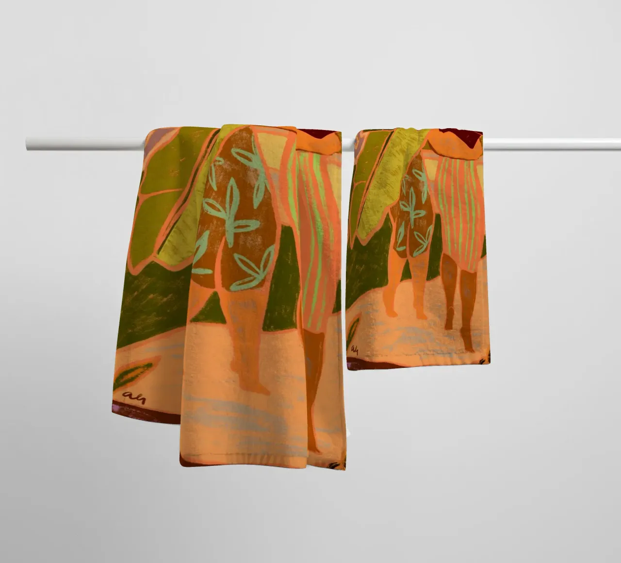 Under her Shade towel by Arty Guava