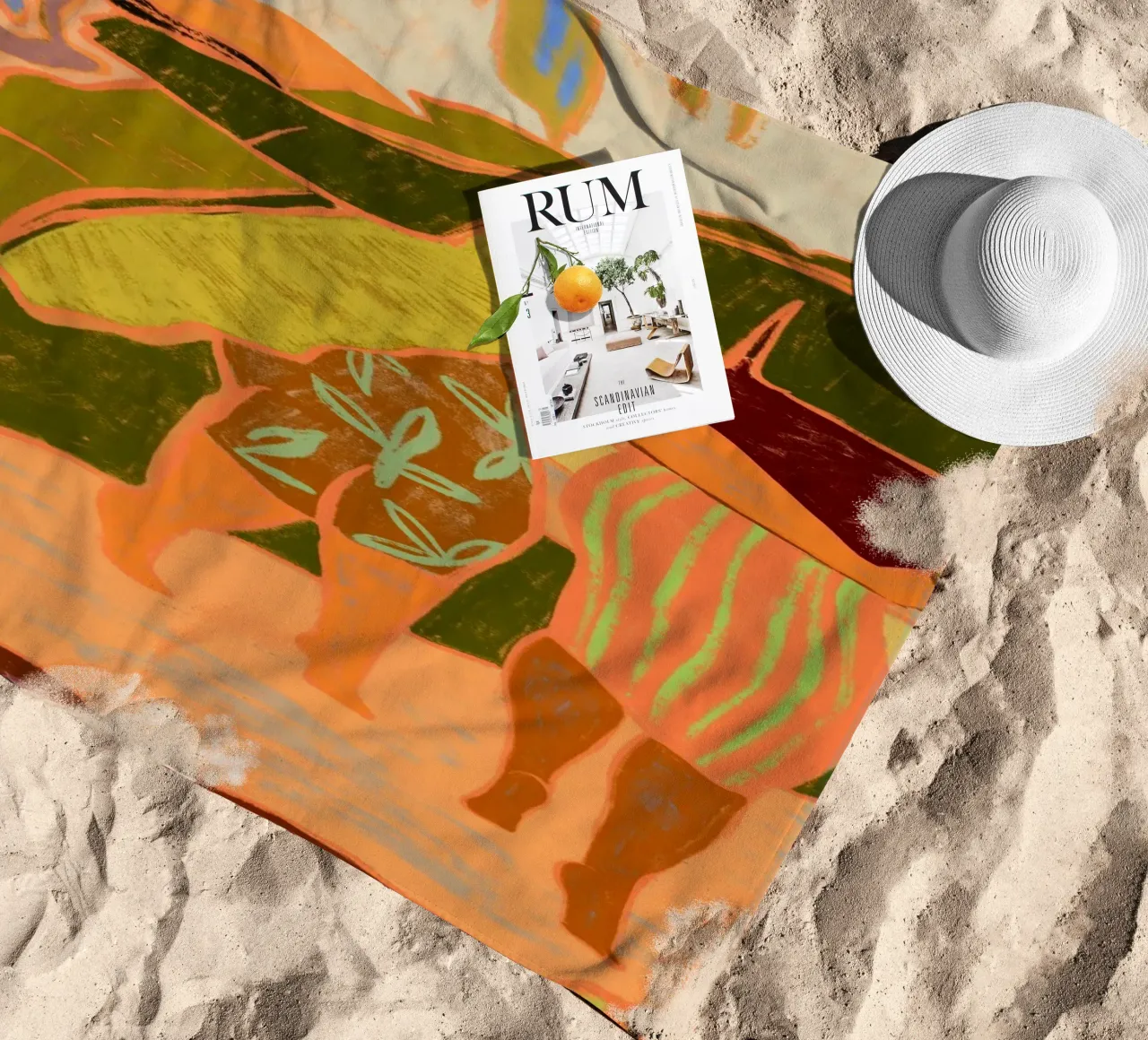 Sotto la sua ombra telo mare da Arty Guava