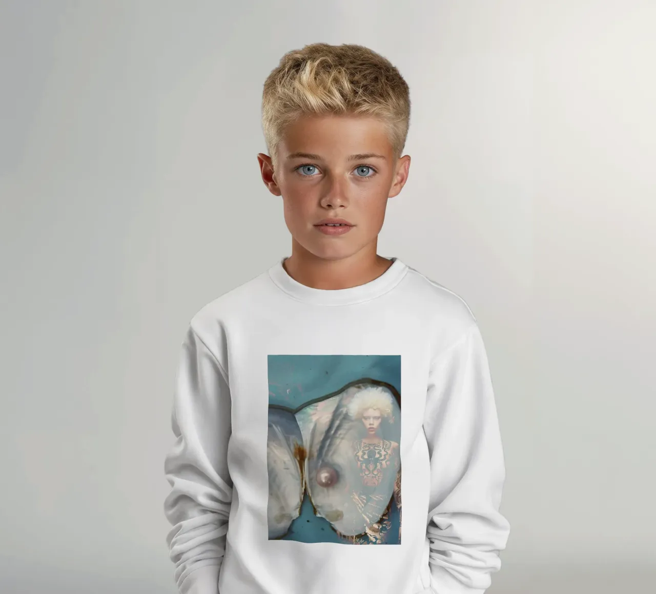 Medusa felpa bambino da dekonstruktiv